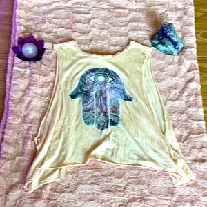 HAMSA open back workout top. SZ L